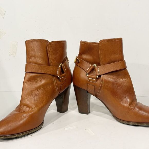 Ralph Lauren‎ Collection Boot Womens Black Label Cognac Equestrian Ankle Sz 9 - Picture 7 of 12